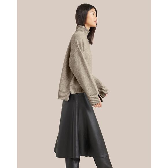 Modern Citizen Karlie Oversized Turtleneck Sweater Gray Women’s Size S - Picture 2 of 12